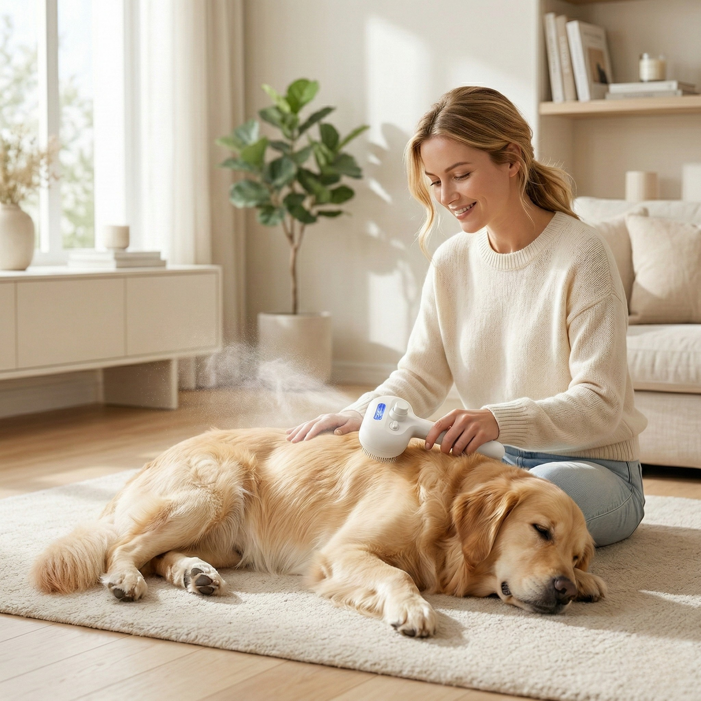 CalmCoat™ 4-in-1 Mist Grooming Brush