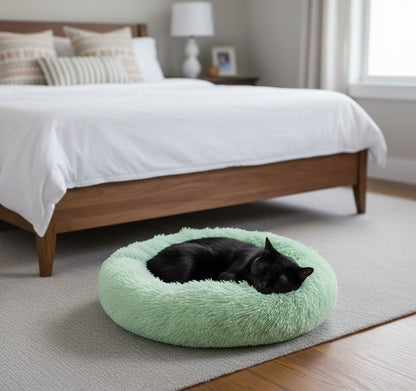 Super Soft Donut Pet Bed - Round Comfort Nest