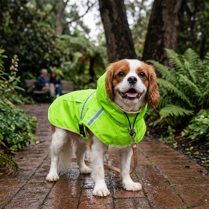 PuddlePaw™ Waterproof Dog Rain Jacket: Small–Medium Breed Fit