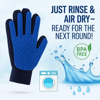 Gentle Pet Grooming Gloves- Fast US Shipping