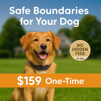 WIEZ Advanced Wireless GPS Dog Fence- Fast Shipping US only