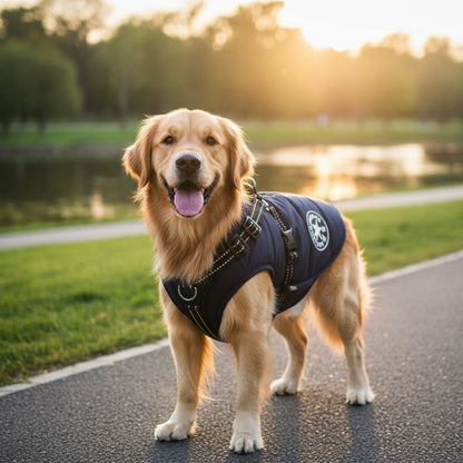 Waterproof Dog Jacket With Harness