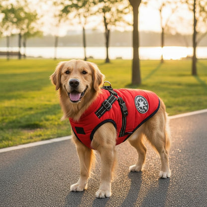 Waterproof Dog Jacket With Harness