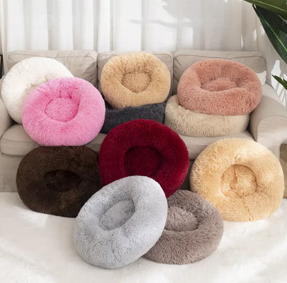 Super Soft Donut Pet Bed - Round Comfort Nest