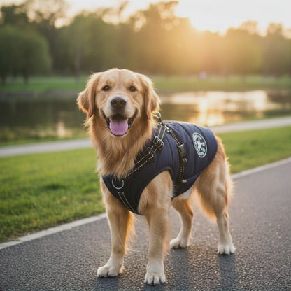 Waterproof Dog Jacket With Harness