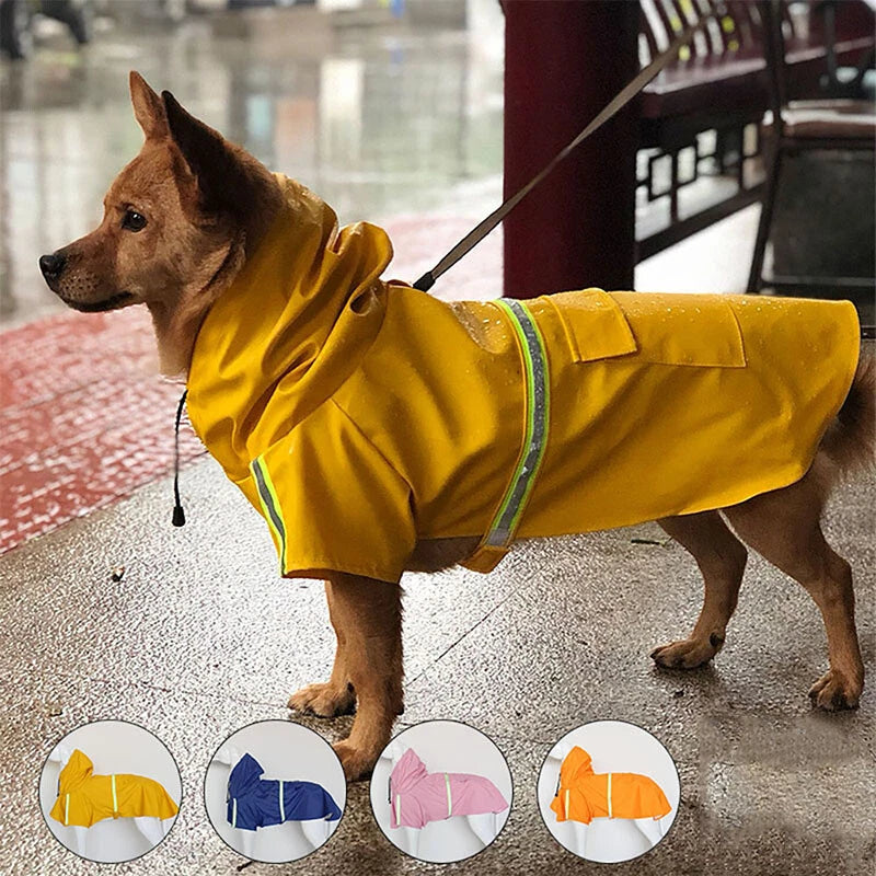 PuddlePaw™ Waterproof Dog Rain Jacket: Small–Medium Breed Fit