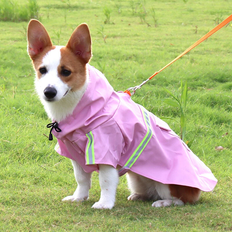 PuddlePaw™ Waterproof Dog Rain Jacket: Small–Medium Breed Fit