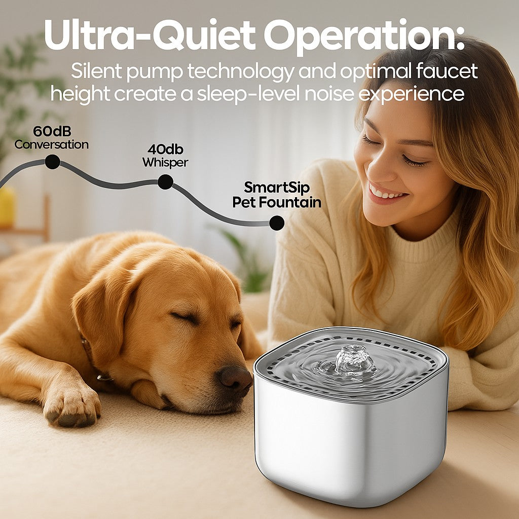 SmartSip Pet Fountain 3L- Fast Shipping