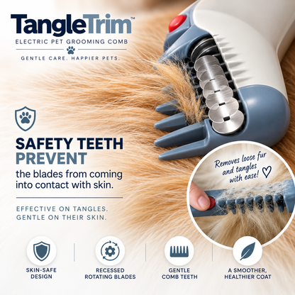 TangleTrim™ Electric Pet Grooming Comb