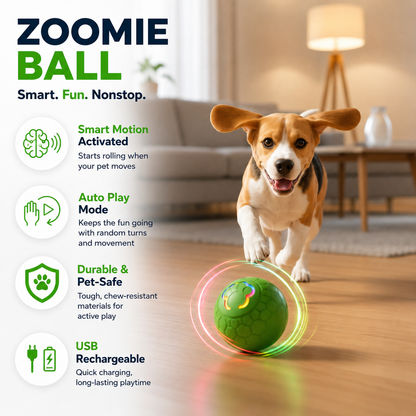 ZoomieBall™- Interactive Pet Ball